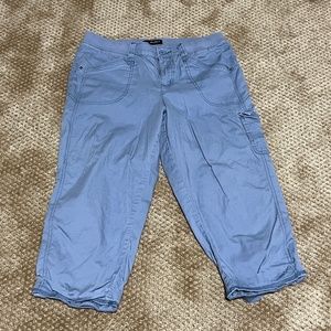 Womens Lee Relaxed Fit Mid Rise Capris Size 12